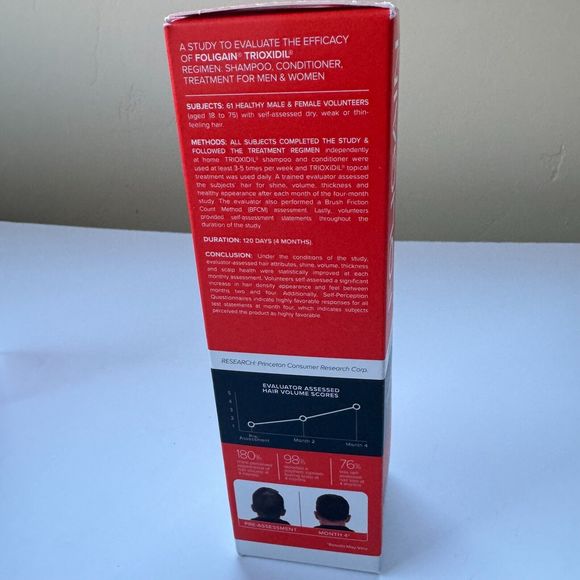 Foligain Triple Action Shampoo For Thinning Hair, Men S Volumizing Shampoo - Picture 6 of 11